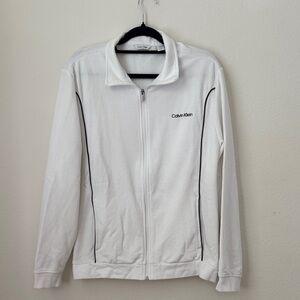 Calvin Klein White Jacket with Black Details